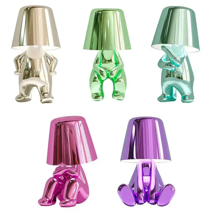 Thinker Bordlampe i Resin med Varm Hvid LED Lys