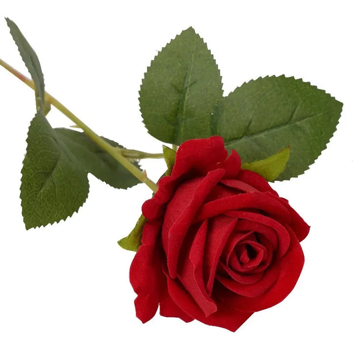 Realistisk Kunstig Rose Bouquet i Velvet - 20 Livagtige Blomster