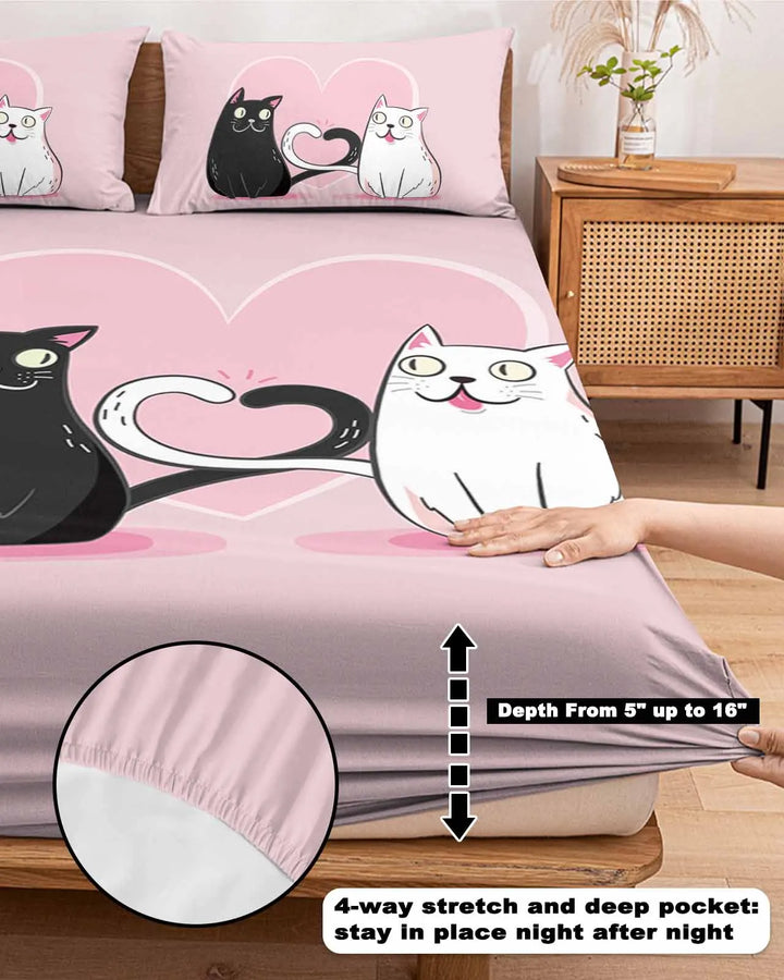 Blæksprutte Øje Blomster Duvet Cover Sæt i Polyester