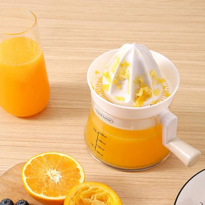 Ergonomisk Håndholdt Citronsaftpresser med Dobbelt Tryk