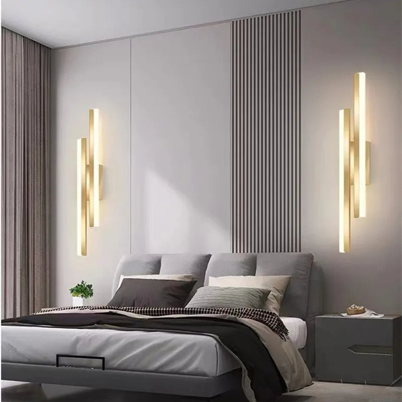 Elegant LED Væglampe i Akryl og Metal