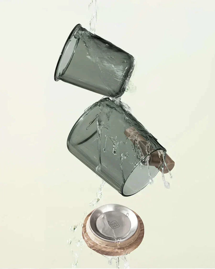 Varmebestandig Glas Teekop med Si og Låg i Elegant Design