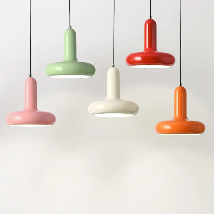 Dansk Macaron Pendel Lampe i Livlige Farver