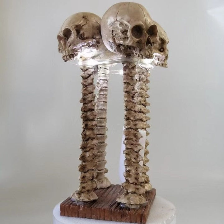 Skeletkranium Bordlampe med Skyggeprojektion