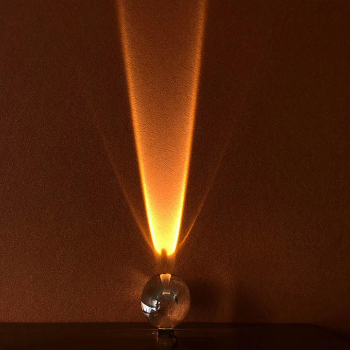 Krystal Bordlampe med Øje af Himlen Motiv