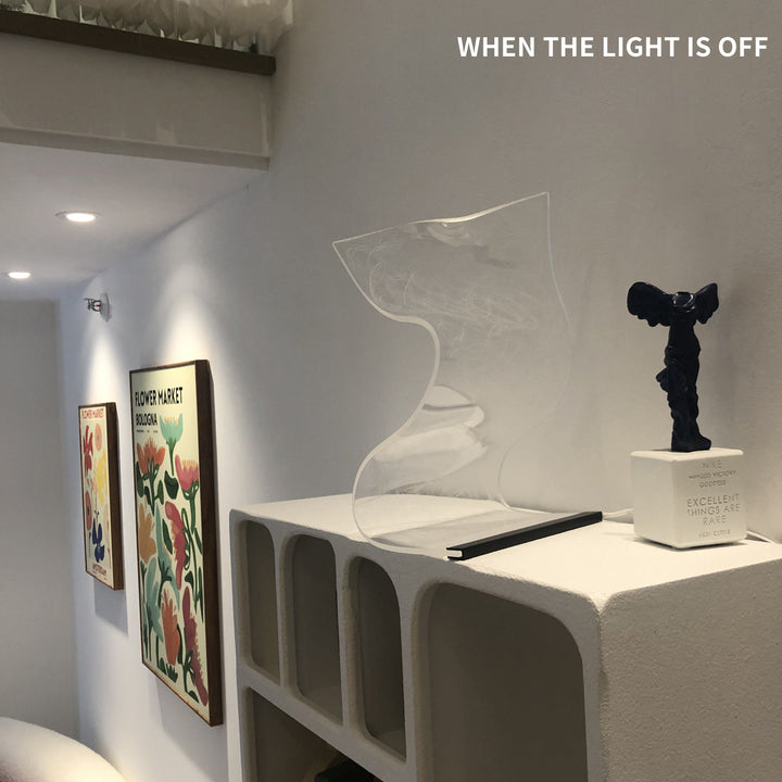Artsy LED Bordlampe i Glas - Mini & Regular Størrelser