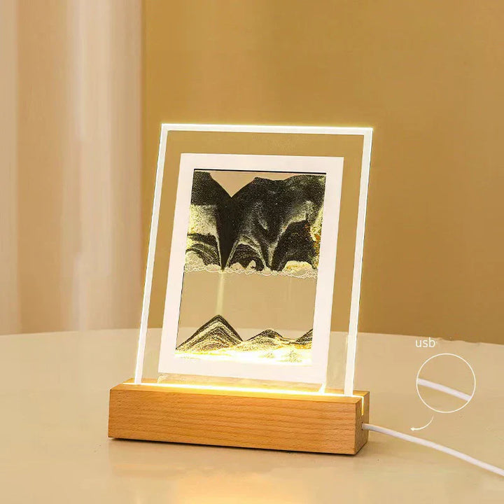 QuickSand Bordlampe med Nattelys og Stresslindring