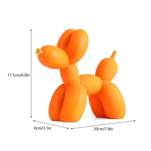 Ballonhund Figur i Højkvalitets Resin til Indretning