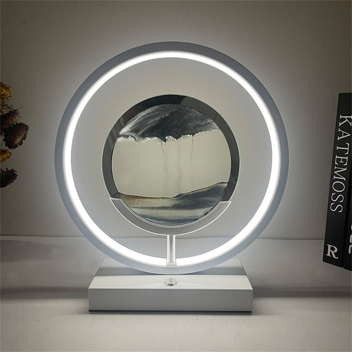 3D LED Sand Kunst Lampe med Beroligende Farver