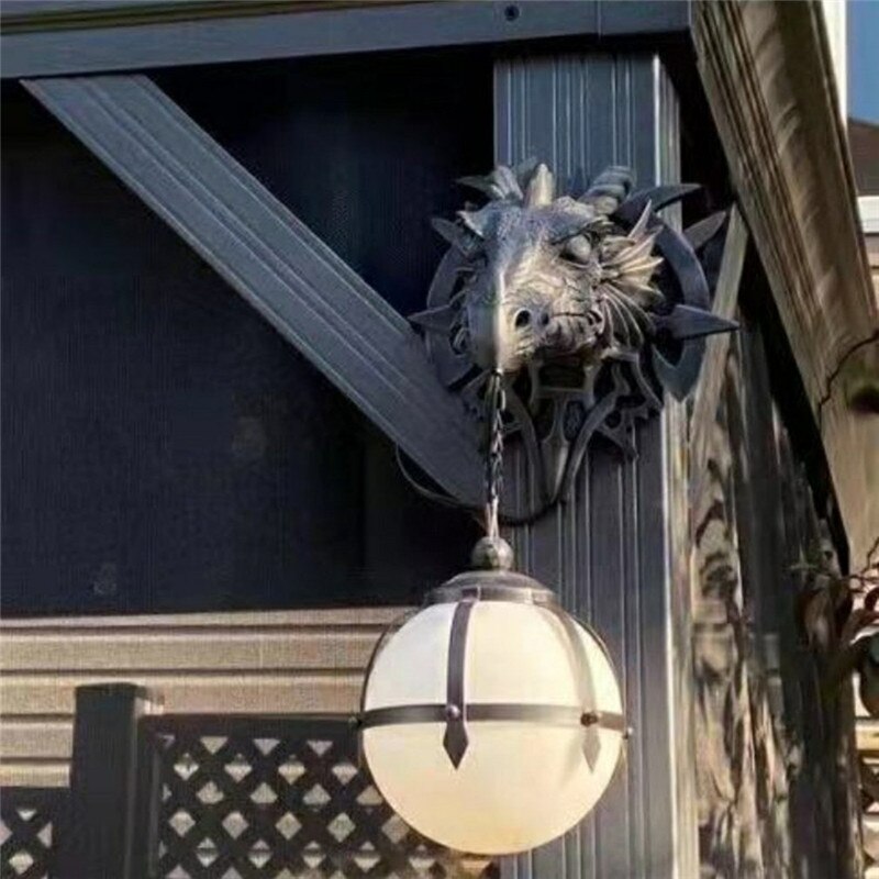 LED Dragehoved Lanterne til Halloween Dekoration