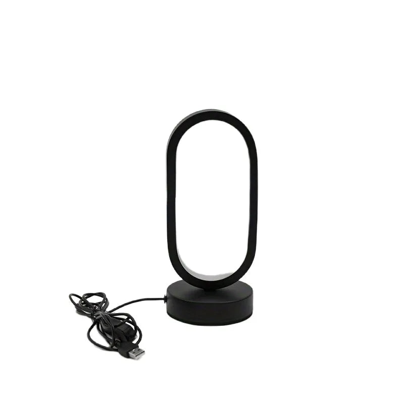 U-formet LED Bordlampe i Metal og Akryl