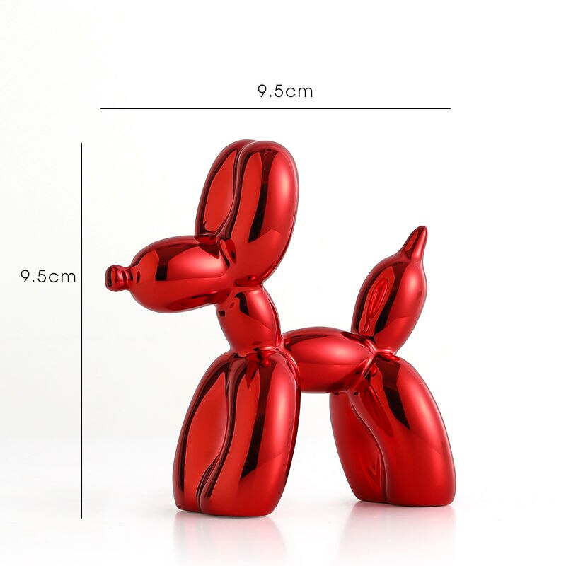 Ballonhund Skulptur i Harpiks - Kunstnerisk Hjem Decor Figur