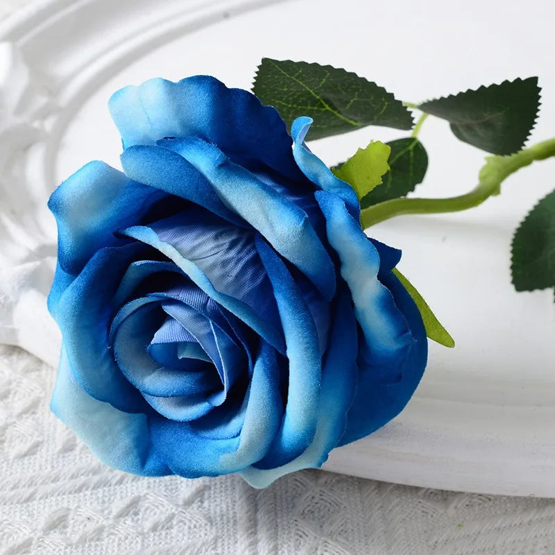 Realistisk Kunstig Rose Bouquet i Velvet - 20 Livagtige Blomster