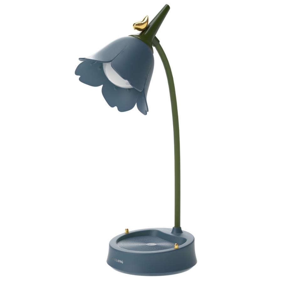 Berøringsfølsom LED Skrivebordslampe med Blomsterblad Design