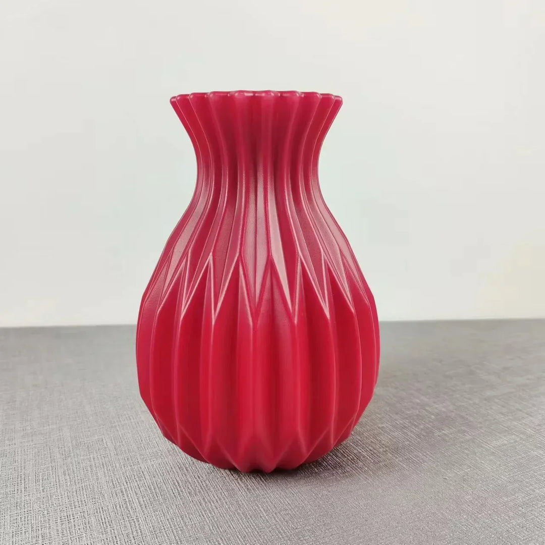 Moderne Plast Blomster Vase - 10 cm Nutidigt Design
