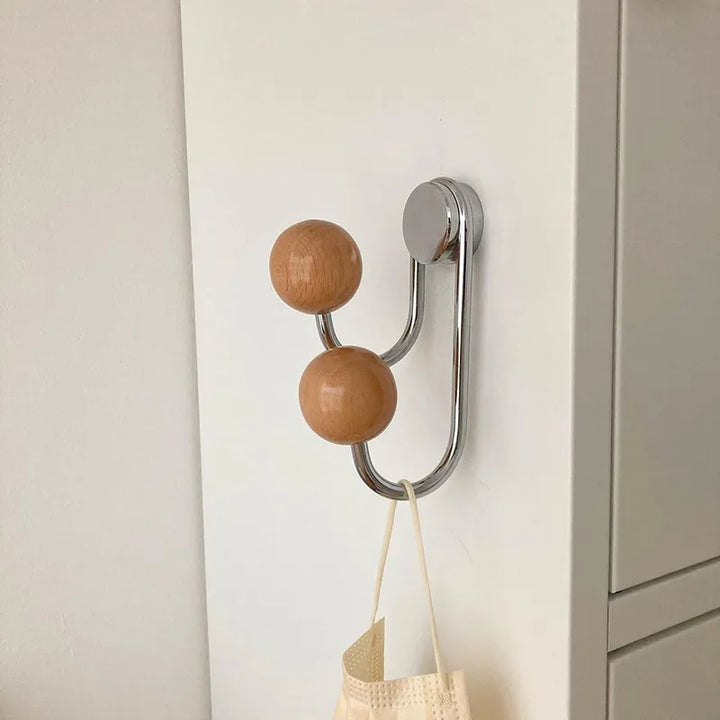 Magnetiske Dot Krog i Sølv, Rød og Sort