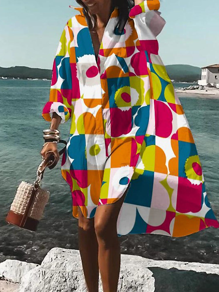 Mary™ | Sommer Midi Skjortekjole