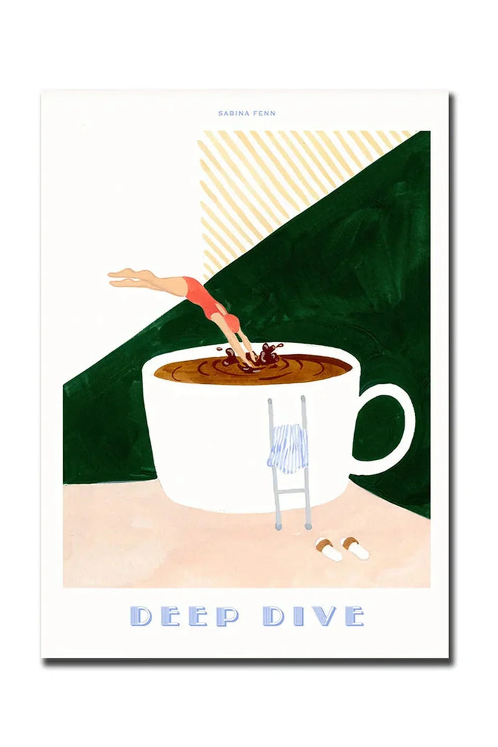 Kaffe Lærred Væg Kunst i Høj Kvalitet