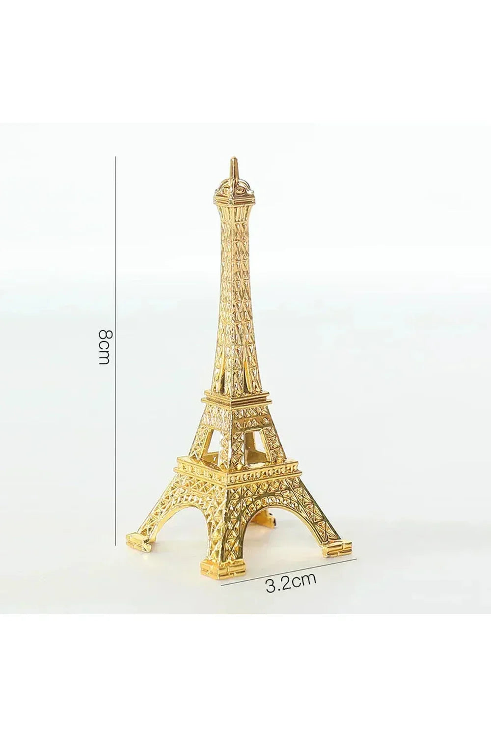 Elegant Metal Eiffel Tårn Figur 30,5 cm