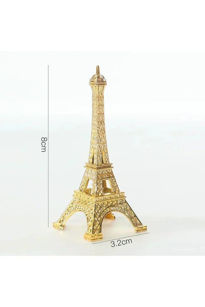 Elegant Metal Eiffel Tårn Figur 30,5 cm