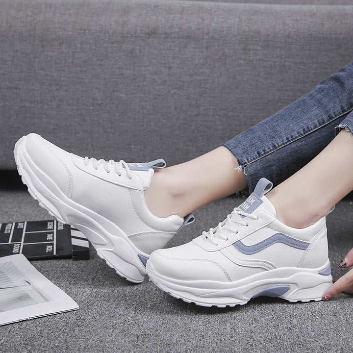Chunky sneakers til kvinder med rosa accenter