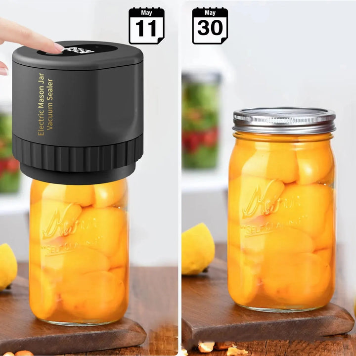 Trådløs Vakuumforsegler til Glas med Normal og Bred Mund