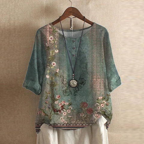 Anya™ | Retro-inspireret Bluse