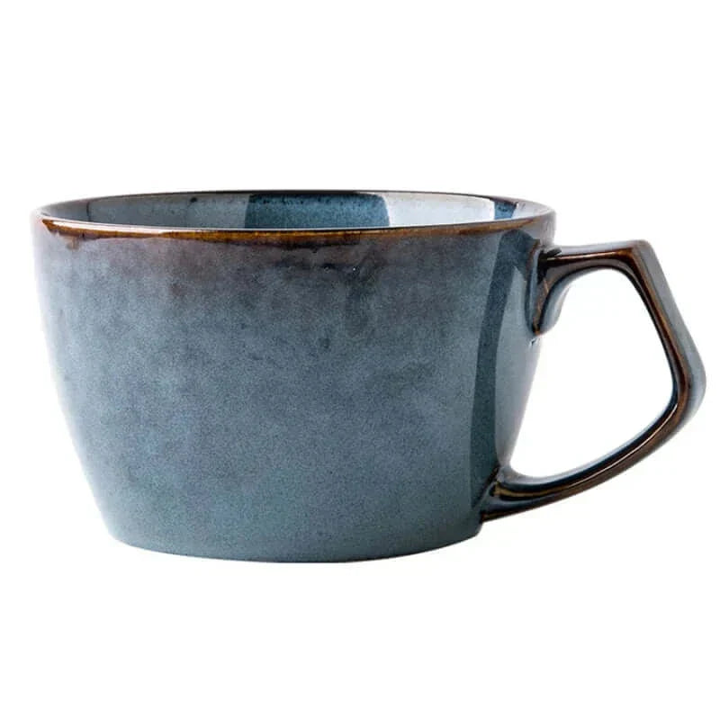 Håndmalet Ekstra Stor Porcelæns Kaffe Kop 650 ml