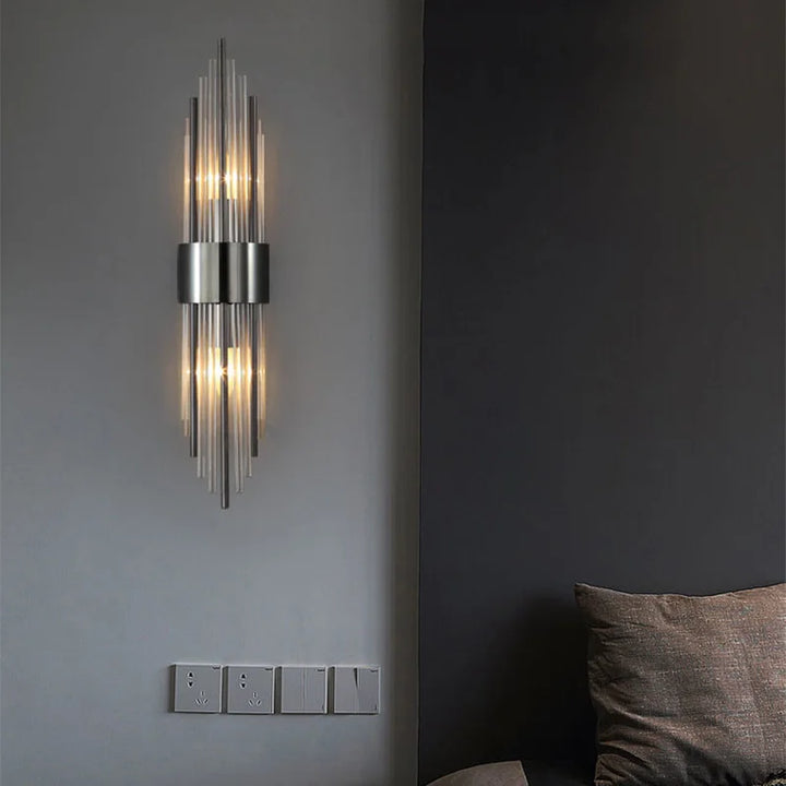 Elegant Guld LED Væglampe med Moderne Design