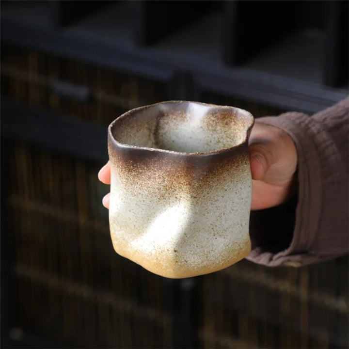 Farverig Uregelmæssig Keramisk Kaffe Kop 280 ml