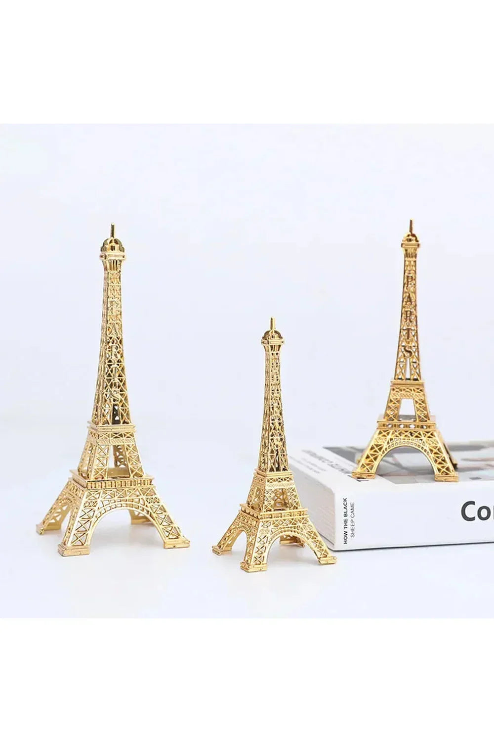 Elegant Metal Eiffel Tårn Figur 30,5 cm