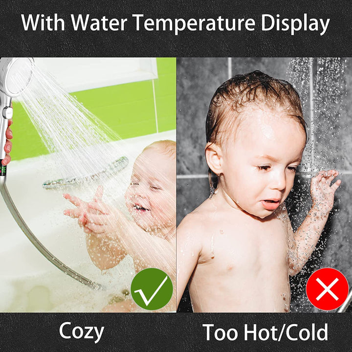 Bruserhoved med Temperaturdisplay og Miljøvenligt Design