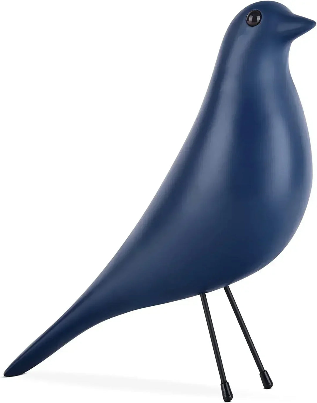 Elegant Harpiks Fugl Skulptur i Hvid Finish
