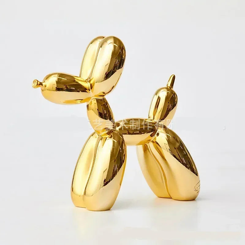 Håndlavet Harpiks Balloon Dog Skulptur i Moderne Design