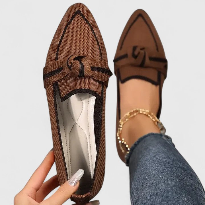 Felicia | Dame Orthopædiske Spidse Slip-ons med Knote