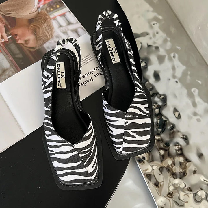 Marie | Dame Forår Minimalistiske Slingback Ballerina-Hæle