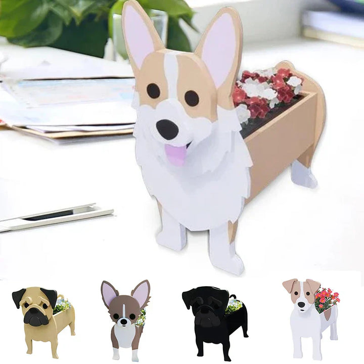 Hund-formet Blomsterkrukke til Indendørs og Udendørs Brug