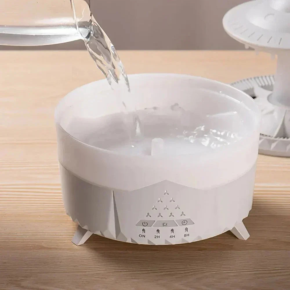 Ultralyd Aromaterapi Luftfugter med Fjernbetjening - Moderne UFO-design
