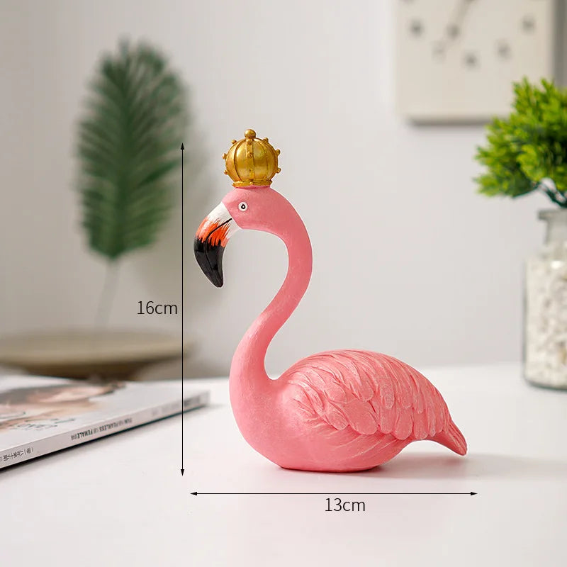 Moderne Flamingo Skulptur i Miljøvenlig Resin