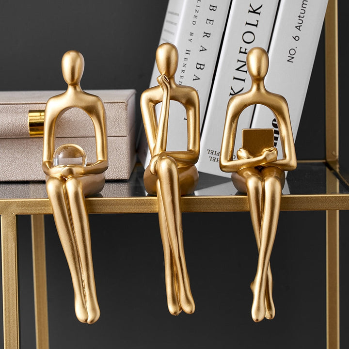 Moderne Abstrakt Skulptur i Harz med Mat Finish