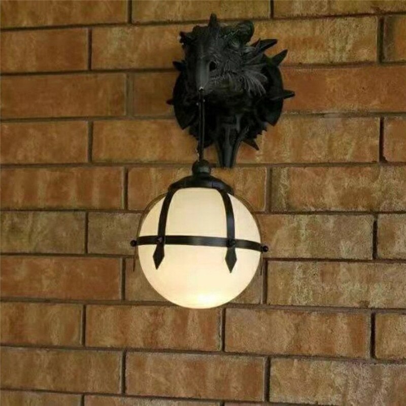 LED Dragehoved Lanterne til Halloween Dekoration