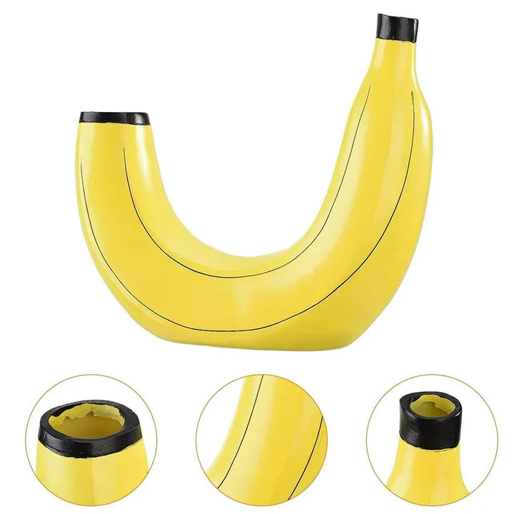 Banana-formet Harpiksvase til Blomsterdekoration