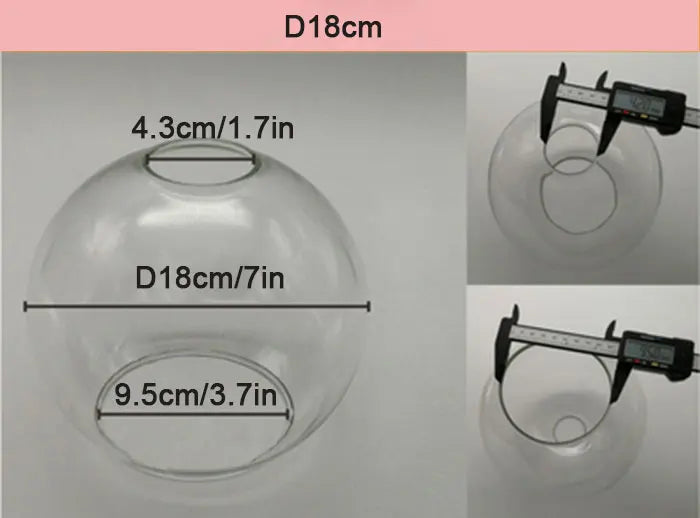 Klar Glas Klokke Lampeskærm til Lysdiffusion