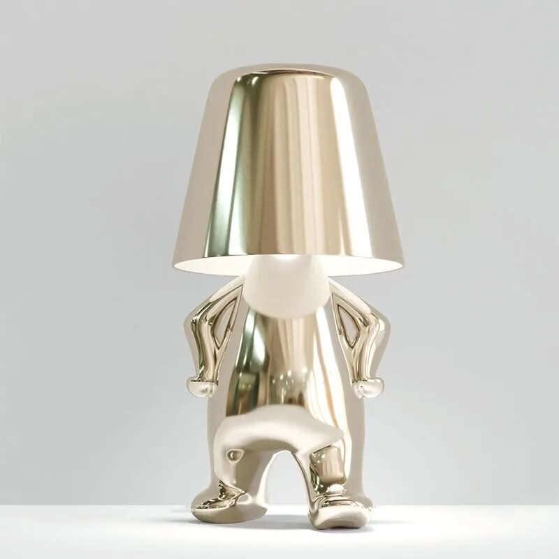 Thinker Bordlampe i Resin med Varm Hvid LED Lys