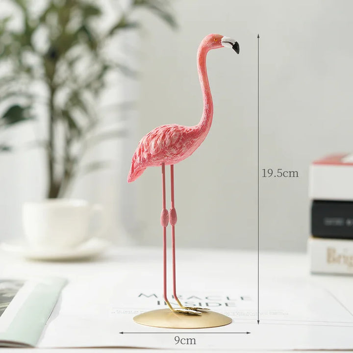 Moderne Flamingo Skulptur i Miljøvenlig Resin