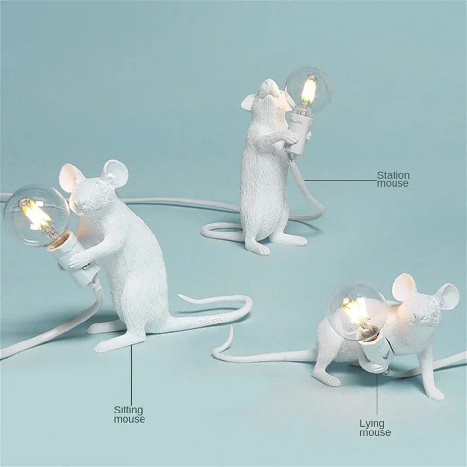 LED Dyre Bordlampe med Harer, Katte eller Egern