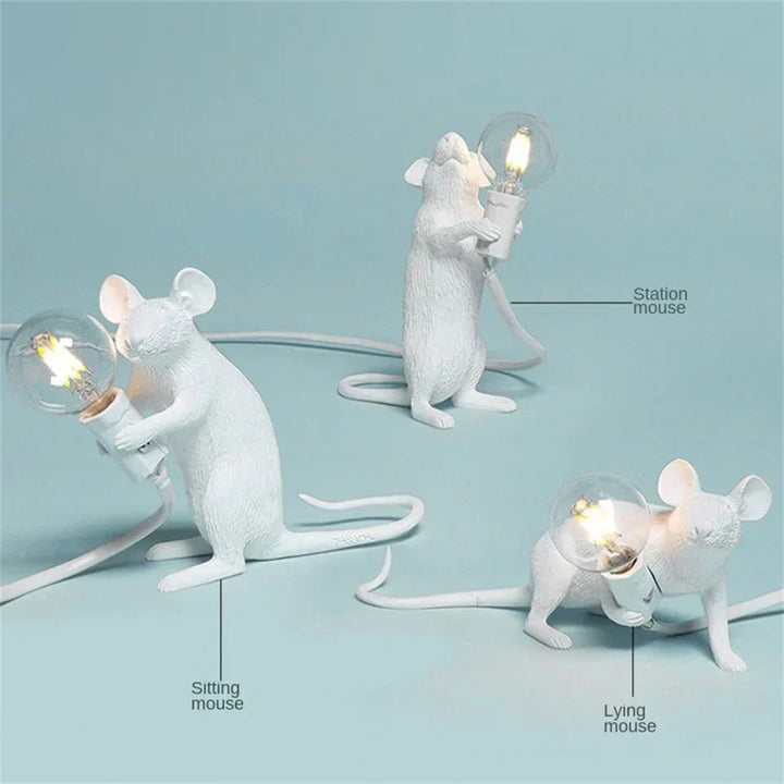 LED Dyre Bordlampe med Harer, Katte eller Egern