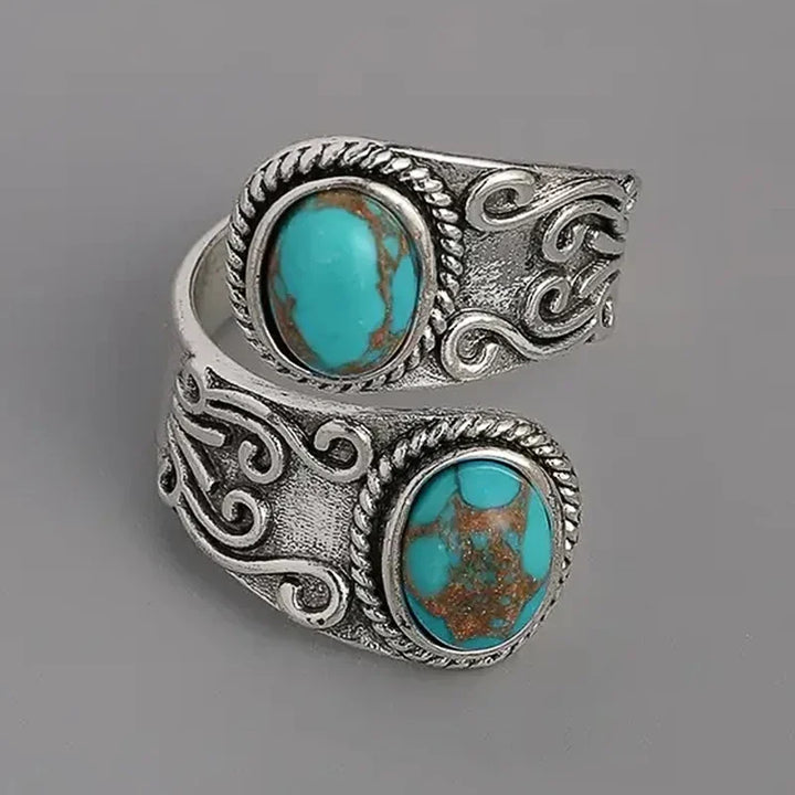 Elegant Vintage Turkis Korsring