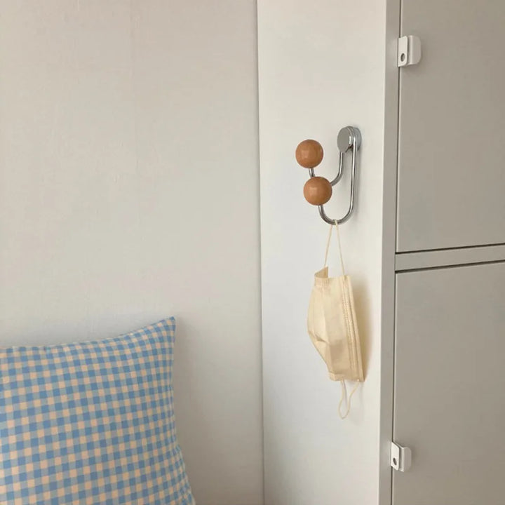 Magnetiske Dot Krog i Sølv, Rød og Sort