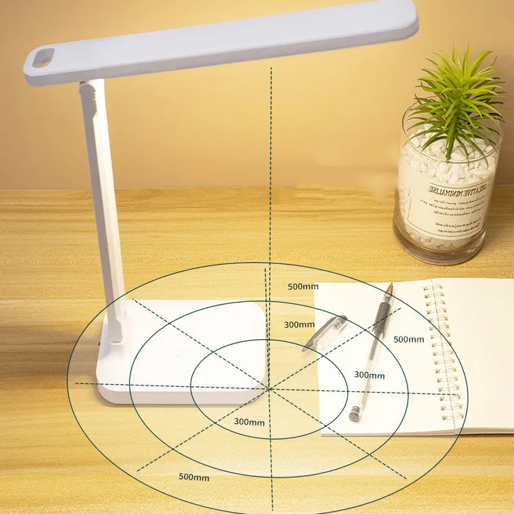 Genopladelig LED Skrivebordslampe med Touch Control og 3 Farvetemperaturer